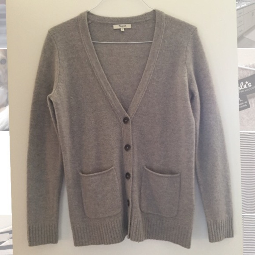 Madewell Wool Coffee Shop Cardigan